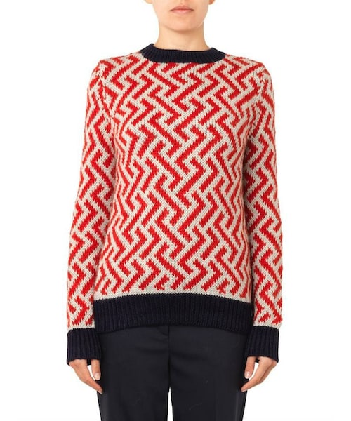 MAISON KITSUNE メゾンキツネ ZIG ZAG プルオーバー 美品Maison 【公式
