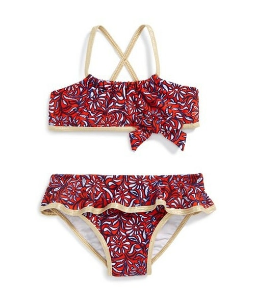 Little Marc Jacobs（リトルマークジェイコブス）の「LITTLE MARC JACOBS Bandana Print Two-Piece Swimsuit (Baby Girls)（水着・キッズ・Red・Baby 18M/Baby 3M/Baby 9M/Baby 12M/Baby 6M）」の2枚目の写真