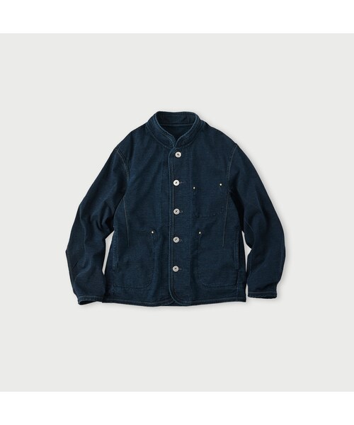 美品】45Rでこぼこ天竺の908クロスビーオール(インディゴ