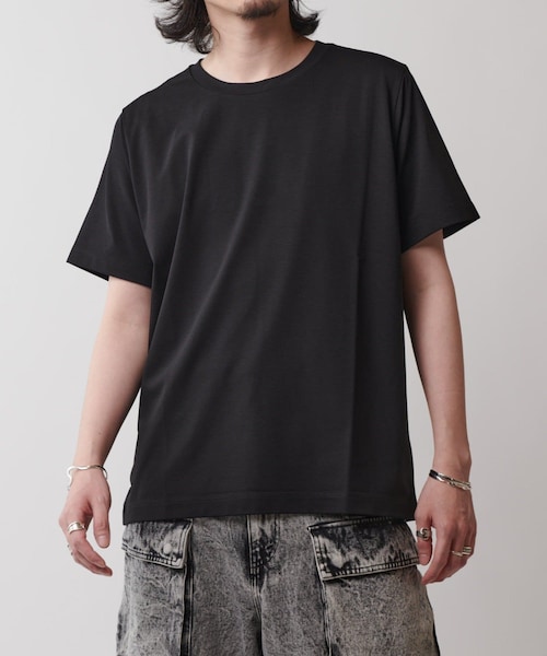 Lui's(ルイス)の「SHINE BASIC TEE(Tシャツ/カットソー・メンズ・ホワイト/ライトグレー/チャコールグレー/ブラック・S/M)」の2枚目の写真