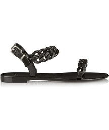GIVENCHY | Givenchy Chain-trimmed rubber sandals(サンダル)