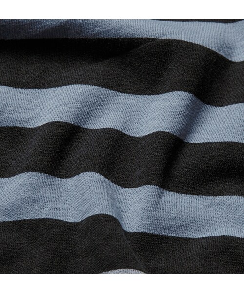 HAIDER ACKERMANN(ハイダーアッカーマン)の「Haider Ackermann Striped Cotton T-Shirt(Tシャツ/カットソー・メンズ・Blue・S/XL/L/M)」の3枚目の写真