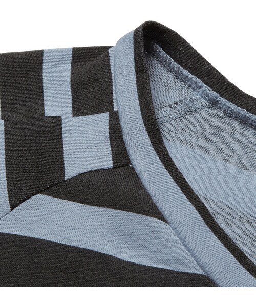 HAIDER ACKERMANN(ハイダーアッカーマン)の「Haider Ackermann Striped Cotton T-Shirt(Tシャツ/カットソー・メンズ・Blue・S/XL/L/M)」の6枚目の写真