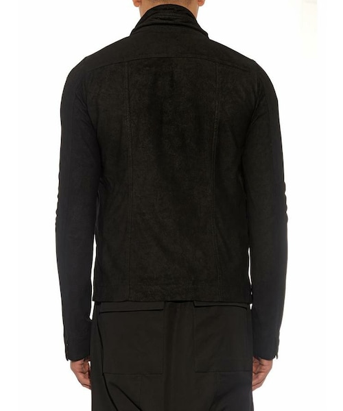 Rick Owens Geo Jacket Rick Owens High Neck Geo Leather Jacket