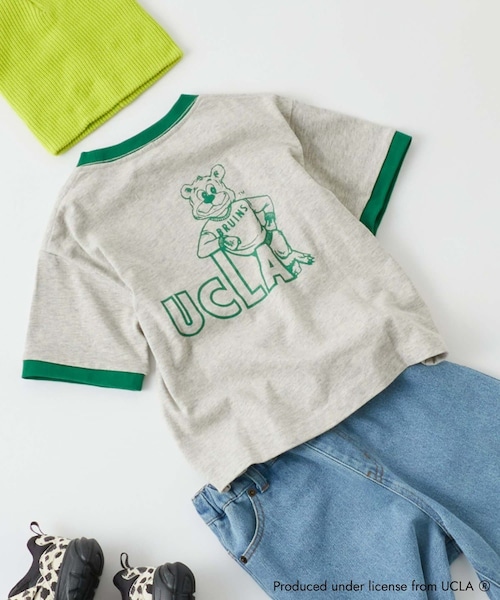 CIAOPANIC TYPY(チャオパニックティピー)の「【KIDS】【UCLA】TYPY別注プリントリンガーTee(Tシャツ/カットソー・キッズ・グリーン/ブルー・S/M/L/XL/XXL)」の1枚目の写真
