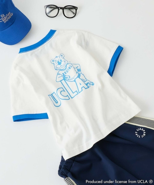 CIAOPANIC TYPY(チャオパニックティピー)の「【KIDS】【UCLA】TYPY別注プリントリンガーTee(Tシャツ/カットソー・キッズ・グリーン/ブルー・S/M/L/XL/XXL)」の2枚目の写真