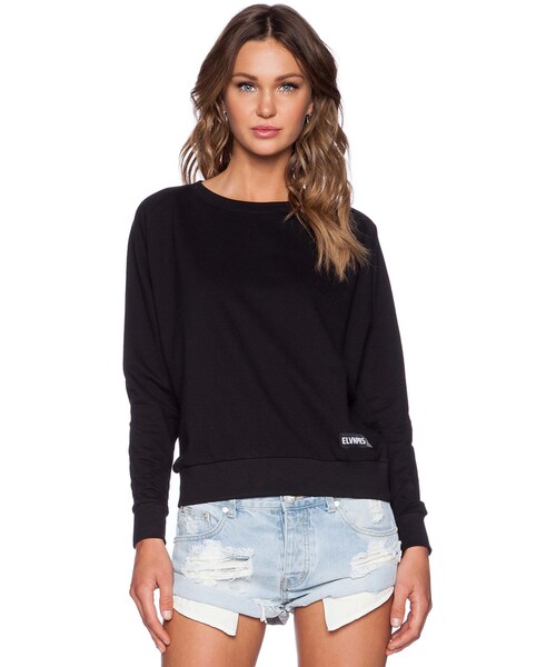 ELEVEN PARIS（イレブンパリ）の「Eleven Paris Beyonce Sweatshirt（スウェット・レディース・Black_WO3・M/L/S/XS）」の4枚目の写真