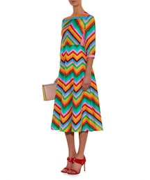 VALENTINO（ヴァレンティノ）の「Valentino 1973 Rainbow midi dress