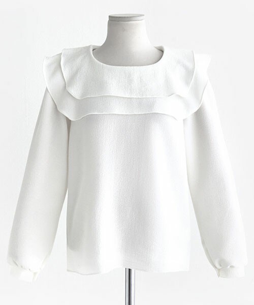 DHOLIC(ディーホリック)の「スクエアネックブラウス(シャツ/ブラウス・レディース・ホワイト/ブラック・FREE)」の1枚目の写真