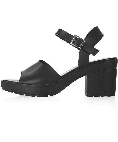 TOPSHOP(トップショップ)の「Hetty cleated sole sandals(サンダル・レディース・BLACK・6.5/5.5/9.5/11.5/7.5/10.5/8.5)」の1枚目の写真