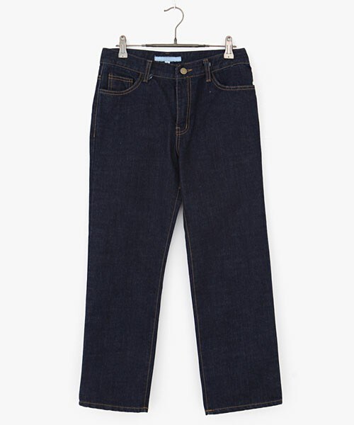 DHOLIC(ディーホリック)の「ハイウエストインディゴストレートジーンズ(デニムパンツ・レディース・インディゴ・S/M)」の1枚目の写真