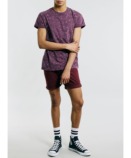 TOPMAN(トップマン)の「Burgundy Chino Shorts(その他パンツ・メンズ・Red・30)」の3枚目の写真