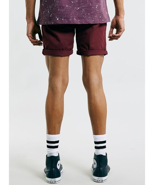 TOPMAN(トップマン)の「Burgundy Chino Shorts(その他パンツ・メンズ・Red・30)」の2枚目の写真