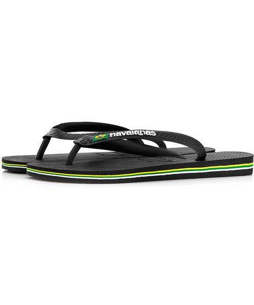 havaianas(ハワイアナス)の「Havaianas Brazil Logo Flip Flops(サンダル・メンズ・Black・S/XL/M/L)」の1枚目の写真