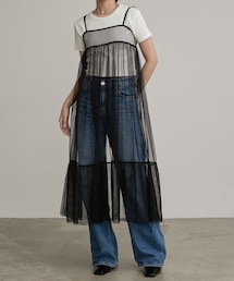 Lui's | チュールギャザーキャミワンピース(ワンピース/ドレス)