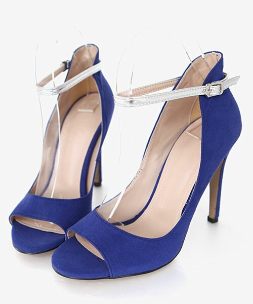 DHOLIC（ディーホリック）の「オープントゥストラップヒール（パンプス・レディース・ブラックA/ブラックB/ブルーA/ベージュB/ワインA・225/230/235/240/245/250）」の4枚目の写真