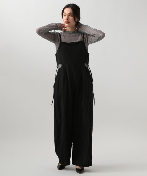 サイドスリットオールインワン