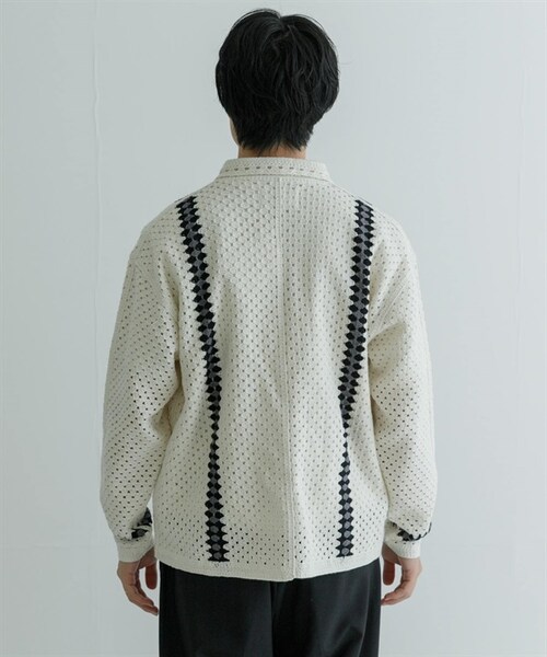 URBAN RESEARCH(アーバンリサーチ)の「URBAN RESEARCH iD 鉤針襯衫(その他・メンズ・黑色/原色・黑色/原色)」の15枚目の写真
