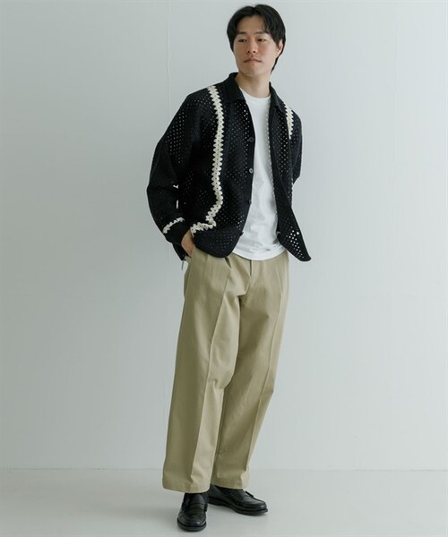 URBAN RESEARCH(アーバンリサーチ)の「URBAN RESEARCH iD 鉤針襯衫(その他・メンズ・黑色/原色・黑色/原色)」の8枚目の写真