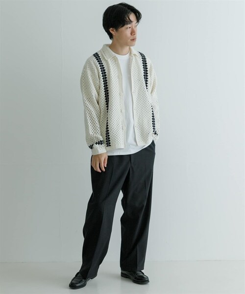 URBAN RESEARCH(アーバンリサーチ)の「URBAN RESEARCH iD 鉤針襯衫(その他・メンズ・黑色/原色・黑色/原色)」の11枚目の写真