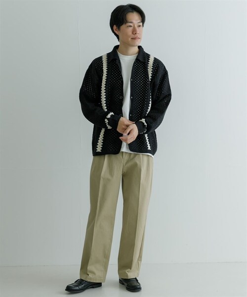 URBAN RESEARCH(アーバンリサーチ)の「URBAN RESEARCH iD 鉤針襯衫(その他・メンズ・黑色/原色・黑色/原色)」の7枚目の写真