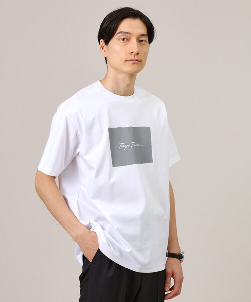 【Sサイズ～】ラフタッチ ボックスプリント Tシャツ