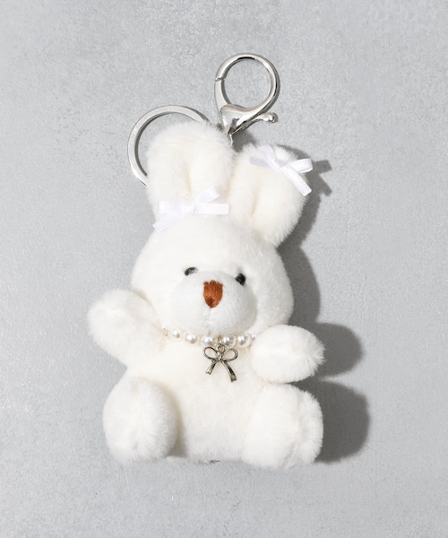 3coins（3coins）の「リボン付ウサギキーホルダー（キーホルダー