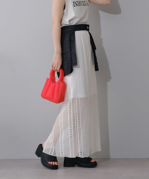 Kastane パセリ　シアー　チュール　スカート Kastane（カスタネ）の「【好評価レビュー多数！】チュール