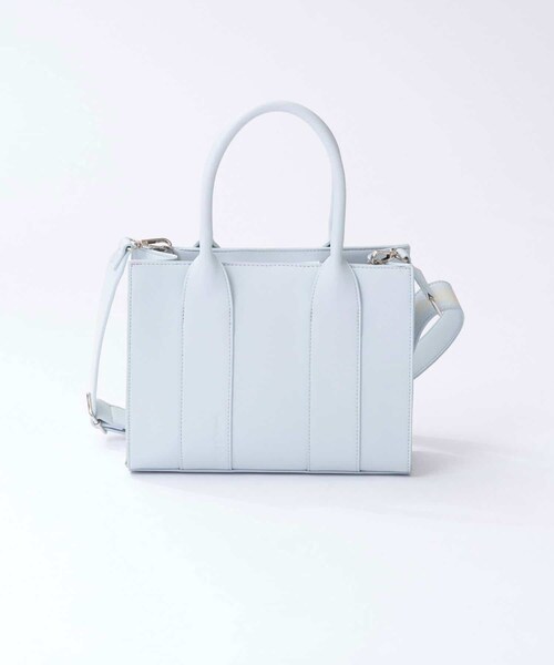 one after another NICE CLAUP(ワンアフターアナザーナイスクラップ)の「ミニロゴ入りトートバッグ(ショルダーバッグ・レディース・アイボリー/サックスブルー/ブラック・FREE)」の3枚目の写真