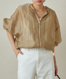 美品◎ラウンジドレス　1.8万　シアーブルゾン　ネイビー. LOUNGEDRESS（ラウンジドレス）の「シアーブルゾン（）」 - WEAR