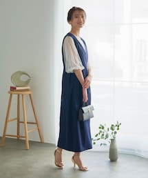Chez toi | 【4/4予約スタート】itami企画チュールブラウス×ジャンスカワンピース(ワンピース/ドレス)