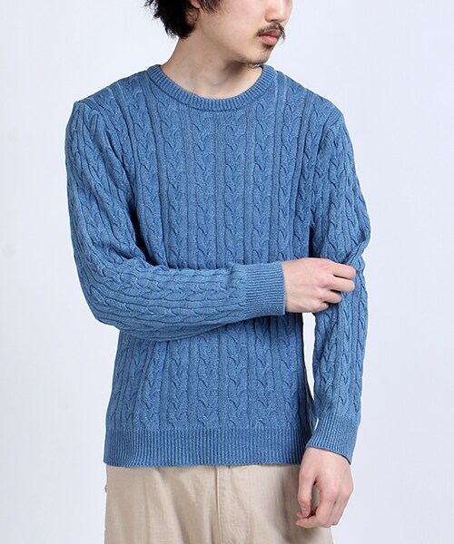 FREAK'S STORE（フリークスストア）の「インディゴケーブルニットPO