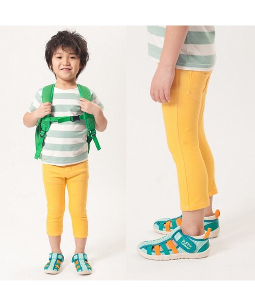 apres les cours（アプレレクール）の「◎SUNNY × IFME(イフミー)水抜きウォーターサンダル（シューズ・キッズ・ブラック/ブルー/オフホワイト/ピンク・16/17/18/19）」の16枚目の写真