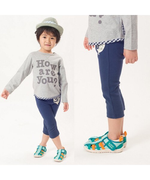 apres les cours（アプレレクール）の「◎SUNNY × IFME(イフミー)水抜きウォーターサンダル（シューズ・キッズ・ブラック/ブルー/オフホワイト/ピンク・16/17/18/19）」の15枚目の写真