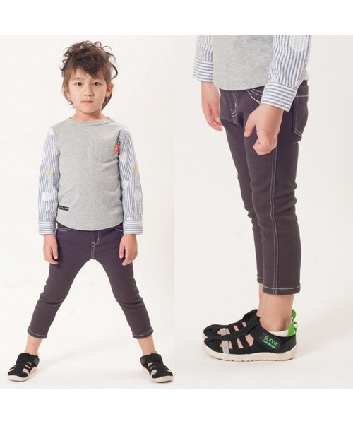 apres les cours（アプレレクール）の「◎SUNNY × IFME(イフミー)水抜きウォーターサンダル（シューズ・キッズ・ブラック/ブルー/オフホワイト/ピンク・16/17/18/19）」の17枚目の写真