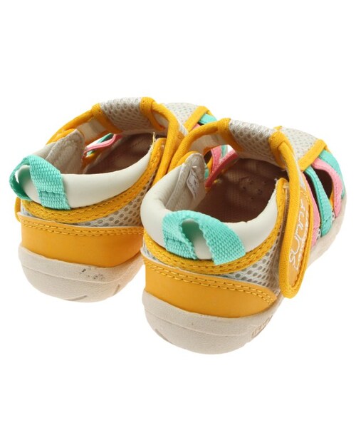 apres les cours（アプレレクール）の「◎SUNNY × IFME(イフミー)水抜きウォーターサンダル（シューズ・キッズ・ブラック/ブルー/オフホワイト/ピンク・16/17/18/19）」の7枚目の写真