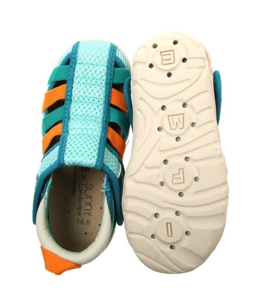 apres les cours（アプレレクール）の「◎SUNNY × IFME(イフミー)水抜きウォーターサンダル（シューズ・キッズ・ブラック/ブルー/オフホワイト/ピンク・16/17/18/19）」の12枚目の写真