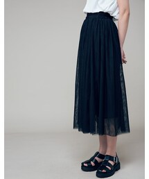 mooncat | 感雪紡紗裙色(スカート)