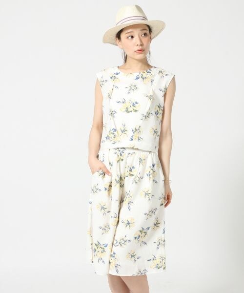 LOWRYS FARM(ローリーズファーム)の「ハナガラNS*ガウチョ(ワンピース/ドレス・レディース・オフ05/ネイビー88・M/L)」の1枚目の写真
