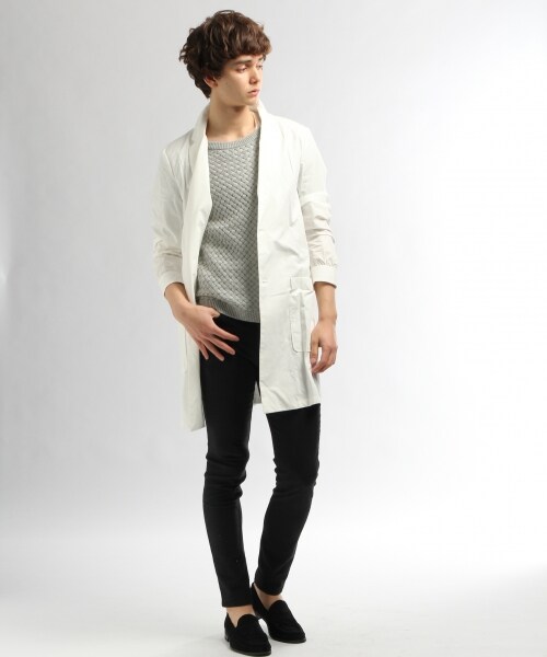 HARE（ハレ）の「タイプライターシャツコート（ジャケット/アウター・メンズ・OFF/BRN2/BLU5/NVY・Ｓ/Ｍ/Ｌ）」の5枚目の写真