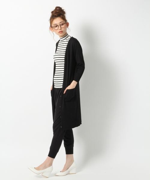 BLISS POINT Womens（ブリスポイント ウイメンズ）の「【UVカット】15SSロングVネックカーディガン（トップス・レディース・ホワイト05/ブラック09/グレー15/ベージュ52/カーキ78・Ｍ/Ｌ）」の6枚目の写真