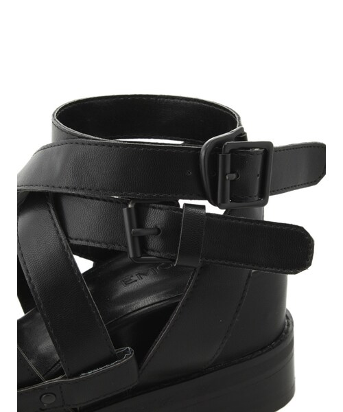 EMODA（エモダ）の「over crossグラディエーター（シューズ・レディース・ホワイト/ブラック・S/M/L）」の9枚目の写真