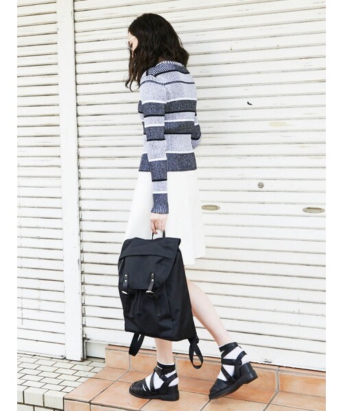 EMODA（エモダ）の「over crossグラディエーター（シューズ・レディース・ホワイト/ブラック・S/M/L）」の3枚目の写真