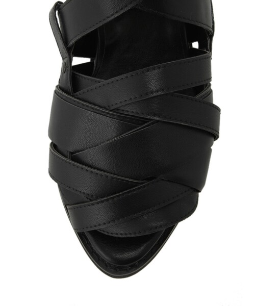 EMODA（エモダ）の「over crossグラディエーター（シューズ・レディース・ホワイト/ブラック・S/M/L）」の7枚目の写真