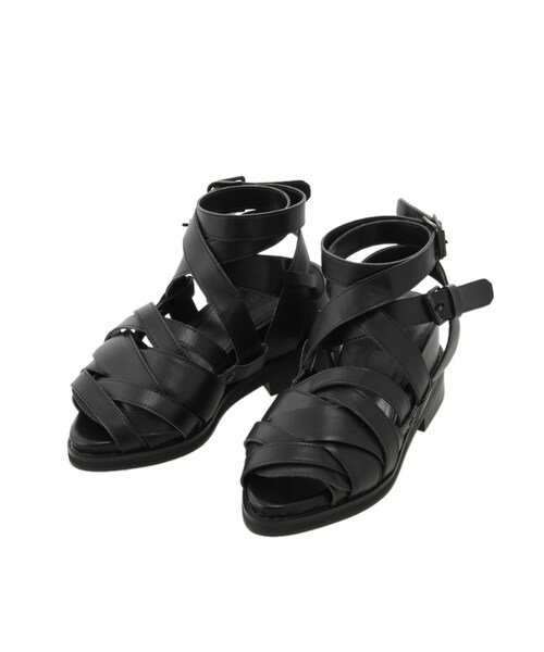 EMODA（エモダ）の「over crossグラディエーター（シューズ・レディース・ホワイト/ブラック・S/M/L）」の4枚目の写真