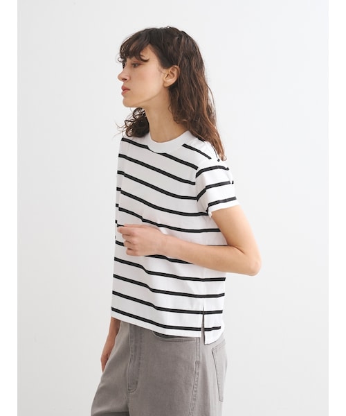 three dots スリードッツ KD1003Y Jersey colette washed tee ジャージーコレット ウォッシュドTシャツ soft mauve レディース 2024年春夏 送料無料 Jersey colette washed tee｜スリードッツ オフィシャル
