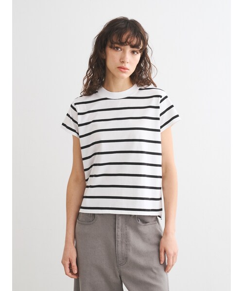 three dots スリードッツ BN2002Y ニューサンデッドジャージー ボートネックロングTシャツ sand レディース 2023年秋冬 送料無料 Sanded jersey l/s boatneck tee｜スリードッツ オフィシャル