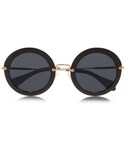 Miu Miu | Miu Miu Round-frame acetate sunglasses(太陽鏡)