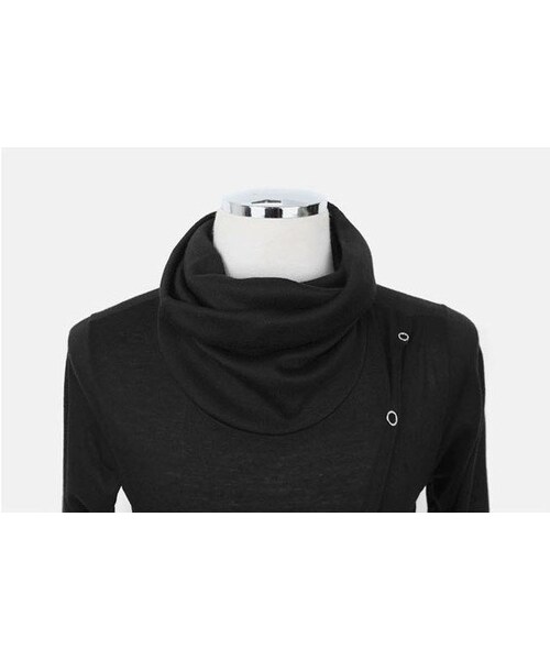 STORES.jp（ストアーズドットジェーピー）の「斜めボタンタートル★モード×スタイリッシュ★【送料無料】（Tシャツ/カットソー・メンズ・その他）」の7枚目の写真