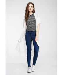 FOREVER 21 | FOREVER 21 Tonal Topstitched Skinny Jeans(デニムパンツ)